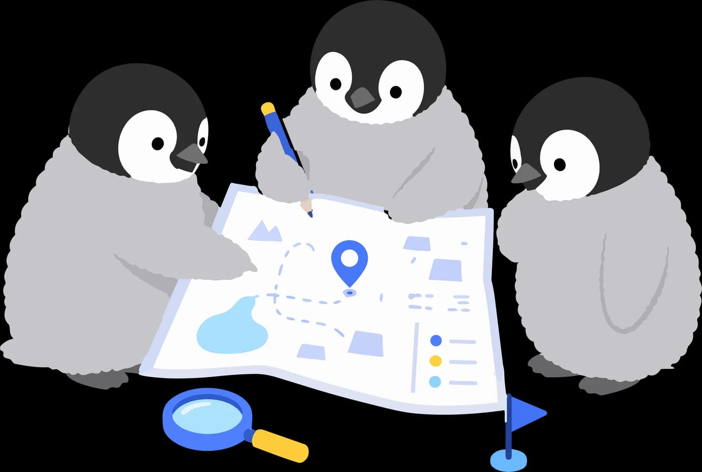 一緒に計画する PICO ペンギンたち