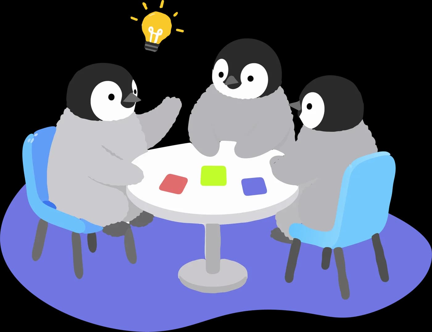 相談する PICO ペンギンたち